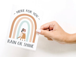 Here For You Rain or Shine Greeting Card-Greeting Cards-Easyhand Goods – formerly Onderkast-Summit Lane Boutique, Women's Apparel and Gifts located in Grand Rapids, MI