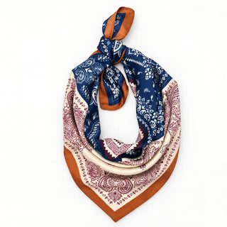 Patchwork Paisley Bandana Printed Square Scarf