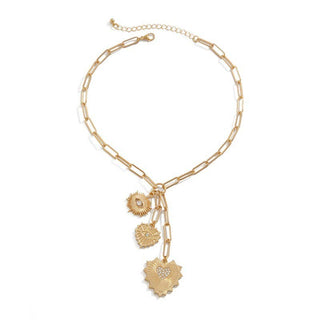 Pendant Y necklace (2 styles)-Necklaces-JOSSLYN by wall to wall-Summit Lane Boutique, Women's Apparel and Gifts located in Grand Rapids, MI