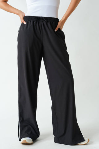 Finish Line Track Pants-Lounge Pants-Mono B-Summit Lane Boutique, Women's Apparel and Gifts located in Grand Rapids, MI