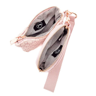 Wonderlust Woven Dual Pouch Wristlet Wholesale-Handbags-Pretty Simple-Summit Lane Boutique, Women's Apparel and Gifts located in Grand Rapids, MI