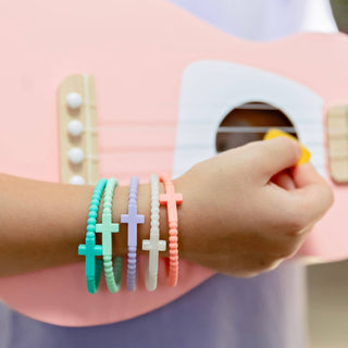 Jesus Bracelets (silicone cross bracelets)-Bracelets-Ryan & Rose-Summit Lane Boutique, Women's Apparel and Gifts located in Grand Rapids, MI