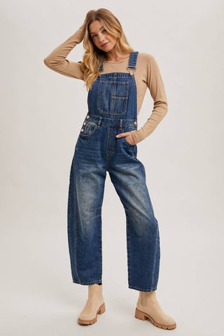 Harper Barrel Overalls-Jeans-Bluivy-Summit Lane Boutique, Women's Apparel and Gifts located in Grand Rapids, MI