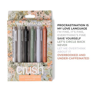 Warmest Regards Quote Pen Set-Stationary Supplies-DM Merchandising-Summit Lane Boutique, Women's Apparel and Gifts located in Grand Rapids, MI