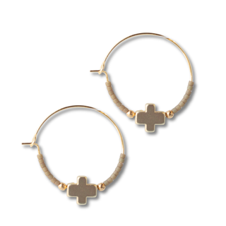 Faithful Hoop Earrings-Earrings-Lenny & Eva-Summit Lane Boutique, Women's Apparel and Gifts located in Grand Rapids, MI