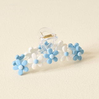 Daisy Claw Clip - Light Blue-Hair Accessories-The Darling Effect-Summit Lane Boutique, Women's Apparel and Gifts located in Grand Rapids, MI