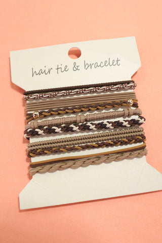 BOHO DUAL FUNCTION KNOT BRACELET HAIR TIES-Hair Accessories-JOSSLYN by wall to wall-Summit Lane Boutique, Women's Apparel and Gifts located in Grand Rapids, MI