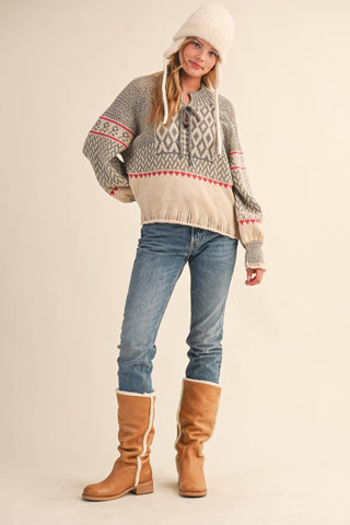 Francis Nordic Sweater-Sweaters-&MERCI-Summit Lane Boutique, Women's Apparel and Gifts located in Grand Rapids, MI