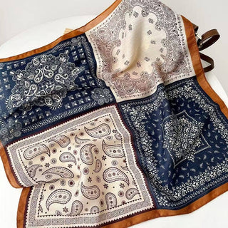 Patchwork Paisley Bandana Printed Square Scarf