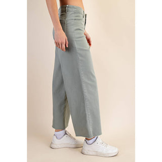 Kaylee Wide Leg Crop-Pants-Rae Mode-Summit Lane Boutique, Women's Apparel and Gifts located in Grand Rapids, MI