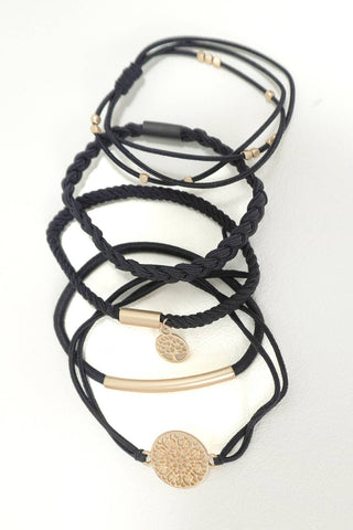 BOHO DUAL FUNCTION KNOT BRACELET HAIR TIES-Hair Accessories-JOSSLYN by wall to wall-Summit Lane Boutique, Women's Apparel and Gifts located in Grand Rapids, MI