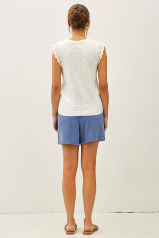 Jennie Cap Sleeve Top-Sleeveless-Be Cool-Summit Lane Boutique, Women's Apparel and Gifts located in Grand Rapids, MI