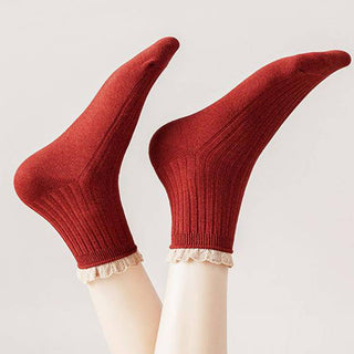Ruffle Edge Socks-Socks-ACCITY-Summit Lane Boutique, Women's Apparel and Gifts located in Grand Rapids, MI