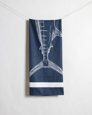 Marlin Giant Beach Towel Navy/White 40x70-The Royal Standard-Summit Lane Boutique, Women's Apparel and Gifts located in Grand Rapids, MI