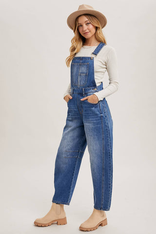 Harper Barrel Overalls-Jeans-Bluivy-Summit Lane Boutique, Women's Apparel and Gifts located in Grand Rapids, MI