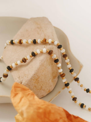 Arrow 18K Gold Non-Tarnish Boho Beaded Necklace-Necklaces-Flânerie by MAIQ-Summit Lane Boutique, Women's Apparel and Gifts located in Grand Rapids, MI