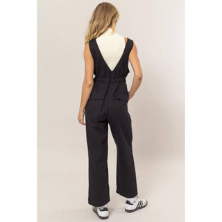 Betsy Twill Jumpsuit-Jumpsuits-HYFVE-Summit Lane Boutique, Women's Apparel and Gifts located in Grand Rapids, MI
