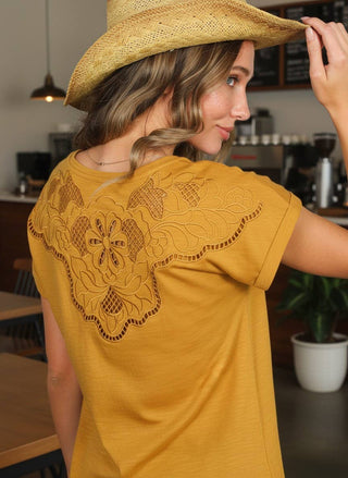 The Goldie Embroidered Top-Short Sleeves-Vine & Love-Summit Lane Boutique, Women's Apparel and Gifts located in Grand Rapids, MI