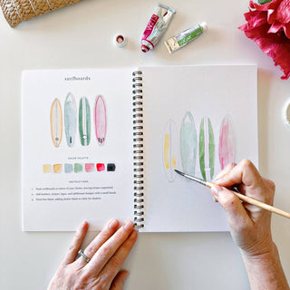 Tropical watercolor workbook-Stationary-emily lex studio-Summit Lane Boutique, Women's Apparel and Gifts located in Grand Rapids, MI