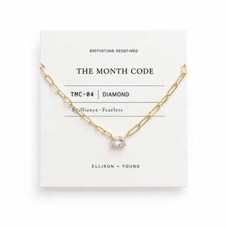 The Month Code Birthstone Necklace Collection-Necklaces-Ellison+Young-Summit Lane Boutique, Women's Apparel and Gifts located in Grand Rapids, MI