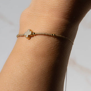 Faith Over Fear Cross Bracelet + Sticker | Psalm 46:5