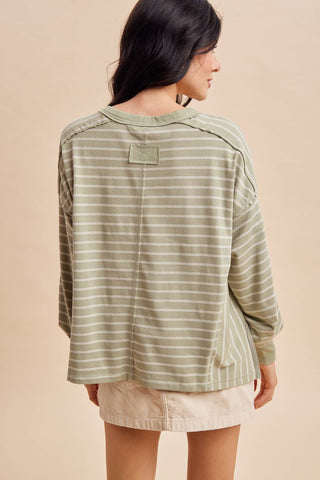 Hadley Striped Pullover-Long Sleeves-In Loom-Summit Lane Boutique, Women's Apparel and Gifts located in Grand Rapids, MI