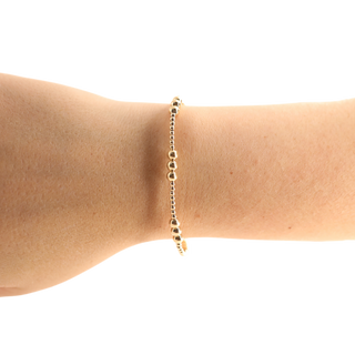 ILY Bracelet in Gold-Bracelets-Beaded Blondes-Summit Lane Boutique, Women's Apparel and Gifts located in Grand Rapids, MI