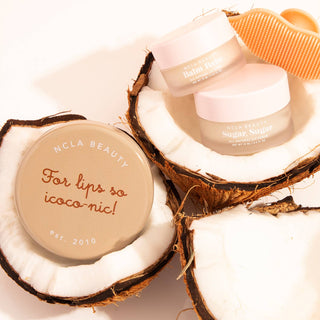Coconut Vanilla Lip care set + Lip Scrubber-Bath & Body-NCLA Beauty-Summit Lane Boutique, Women's Apparel and Gifts located in Grand Rapids, MI