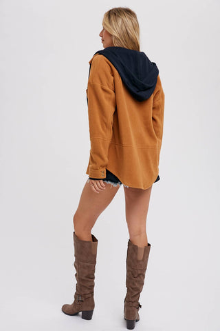 Lindsey Fleece Hoodie Shacket-Jackets-Bluivy-Summit Lane Boutique, Women's Apparel and Gifts located in Grand Rapids, MI