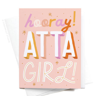 Hooray Atta Girl Greeting Card-Onderkast Studio-Summit Lane Boutique, Women's Apparel and Gifts located in Grand Rapids, MI