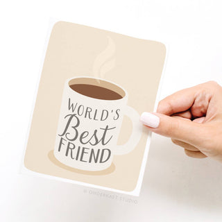 World's Best Friend Greeting Card-Greeting Cards-Onderkast Studio-Summit Lane Boutique, Women's Apparel and Gifts located in Grand Rapids, MI