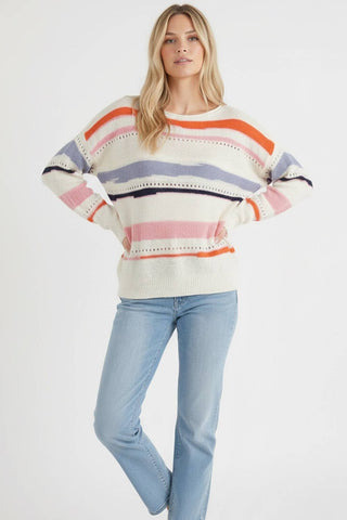 Corrie Top-Long Sleeves-Kori America-Summit Lane Boutique, Women's Apparel and Gifts located in Grand Rapids, MI