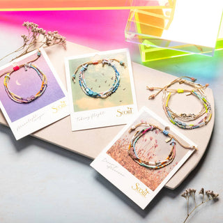 Mixed Media Bracelet - Heart/Rose Quartz/Silver-Bracelets-Scout Curated Wears-Summit Lane Boutique, Women's Apparel and Gifts located in Grand Rapids, MI