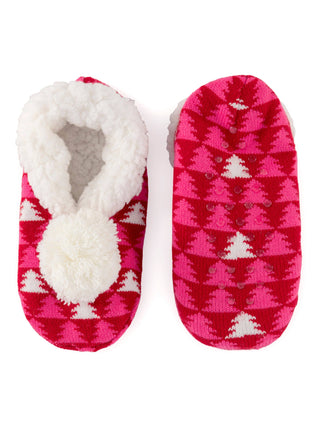 ARYA TREES SLIPPERS, RED-Slippers-Shiraleah-Summit Lane Boutique, Women's Apparel and Gifts located in Grand Rapids, MI