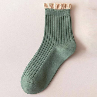 Ruffle Edge Socks-Socks-ACCITY-Summit Lane Boutique, Women's Apparel and Gifts located in Grand Rapids, MI