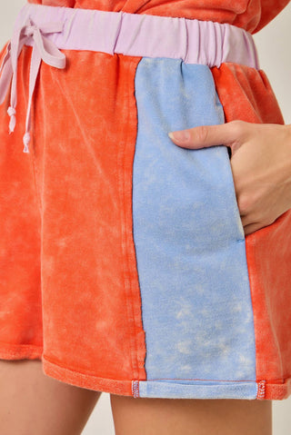 Sunset Coast Terry Shorts-Shorts-Mystree-Summit Lane Boutique, Women's Apparel and Gifts located in Grand Rapids, MI