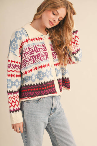 Dakota Fair Isle Sweater-Sweaters-&MERCI-Summit Lane Boutique, Women's Apparel and Gifts located in Grand Rapids, MI