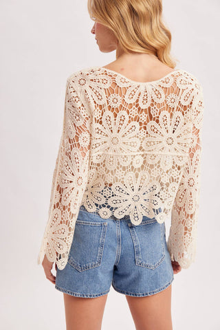 Daisy Bloom Cardigan-Cardigans-Bluivy-Summit Lane Boutique, Women's Apparel and Gifts located in Grand Rapids, MI