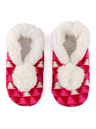 ARYA TREES SLIPPERS, RED-Slippers-Shiraleah-Summit Lane Boutique, Women's Apparel and Gifts located in Grand Rapids, MI