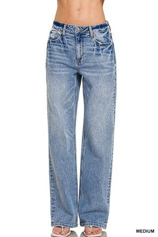 Sutton Wide Leg Jeans-Jeans-Zenana-Summit Lane Boutique, Women's Apparel and Gifts located in Grand Rapids, MI