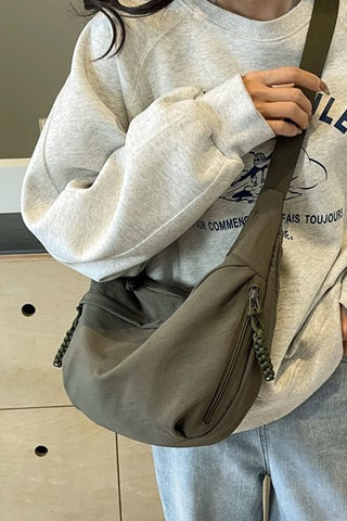 Crescent Crossbody Bag-Tote Bag-Zenana-Summit Lane Boutique, Women's Apparel and Gifts located in Grand Rapids, MI