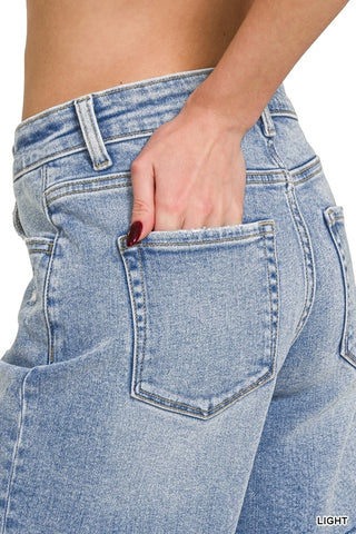 Presley Denim Shorts-Shorts-Zenana-Summit Lane Boutique, Women's Apparel and Gifts located in Grand Rapids, MI