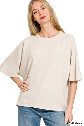 Ruthie Top-Short Sleeves-Zenana-Summit Lane Boutique, Women's Apparel and Gifts located in Grand Rapids, MI