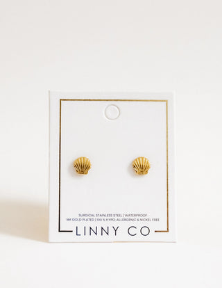 Marina Shell Nap Back Earrings-gummy bears-Linny Co-Summit Lane Boutique, Women's Apparel and Gifts located in Grand Rapids, MI