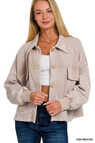 Oaklynn Shacket-Jackets-Zenana-Summit Lane Boutique, Women's Apparel and Gifts located in Grand Rapids, MI