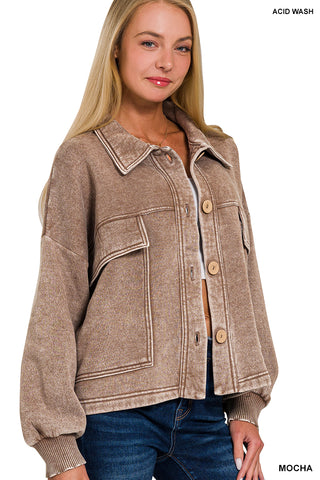 Oaklynn Shacket-Jackets-Zenana-Summit Lane Boutique, Women's Apparel and Gifts located in Grand Rapids, MI
