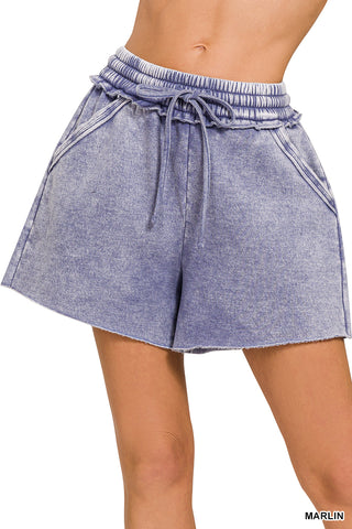Allie Fleece Shorts-Shorts-Zenana-Summit Lane Boutique, Women's Apparel and Gifts located in Grand Rapids, MI