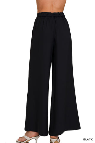 The Jet Set Wide Leg Pants-Pants-Zenana-Summit Lane Boutique, Women's Apparel and Gifts located in Grand Rapids, MI