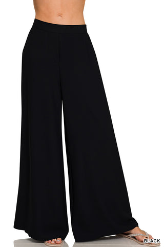 The Jet Set Wide Leg Pants-Pants-Zenana-Summit Lane Boutique, Women's Apparel and Gifts located in Grand Rapids, MI