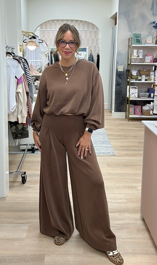 Serenity Wide Leg Pants-Pants-Curds & Whey-Summit Lane Boutique, Women's Apparel and Gifts located in Grand Rapids, MI